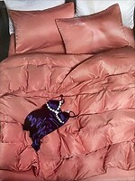 Фото Cotton Box Сатин страйп рожевий двоспальний Євро