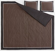 Фото H&M Темно-коричневый с рисунком сатин двуспальный (1068306001)