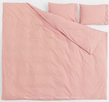 Фото H&M Светло-розовый бязь двуспальный (1037151006)