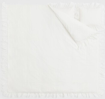 Фото H&M Білий з воланами двоспальний (1025170002)