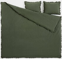Фото H&M Темно-зелений з воланами двоспальний (0878848016)