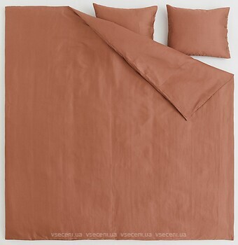 Фото H&M Світло-коричневий бавовна/ліоцелл двоспальний (1032169004)