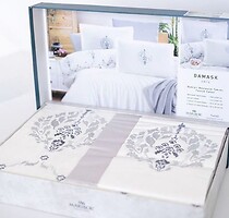 Фото ТЕП Damask ekru (grey) Maribor satin двоспальний Євро