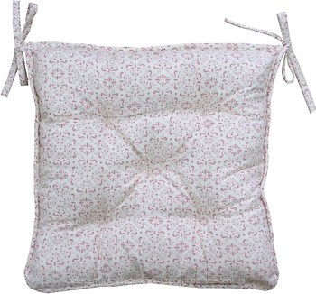 Фото Прованс Bella Рожевий вітраж подушка на стілець 40x40