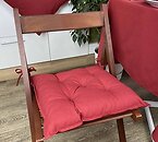 Фото Прованс Бордовая подушка на стул 40x40 (021387)