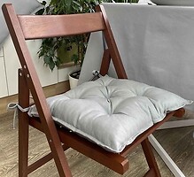Фото Прованс Сіра подушка на стілець 40x40 (021420)