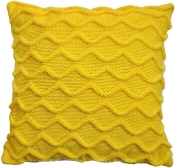 Фото Прованс Хвилі жовта подушка декоративна 33x33 (027428)