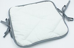 Фото MirSon Подушка на стілець Бязь Royal Pearl Line 40x40