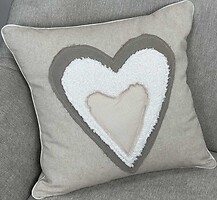 Фото Прованс Сердце трехцветное подушка декоративная 45x45 (033342)