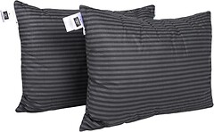 Фото MirSon Набір подушок 0109 EcoSilk Color Fun Line Stripe Black середні 50x70