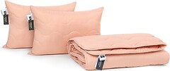 Фото MirSon Набір Бавовняний 1748 Eco Light Coral демісезонна 220x240 + 2 подушки 50x70