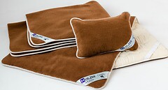 Фото Hilzer Набор Camel-Satin шерстяной всесезонное одеяло 100x140 + наматрасник 70x140 + подушка 40x40