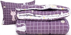 Фото MirSon Набір Tencel 3068 Color Fun Line Whales зимова 140x205 + подушка 50x70