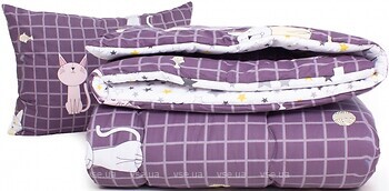 Фото MirSon Набір Tencel 3068 Color Fun Line Whales зимова 140x205 + подушка 50x70