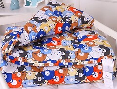 Фото MirSon Kids Time 20-0032 Colored Bears EcoSilk зимова 110x140