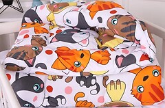 Фото MirSon Kids Time 20-0035 Colored Kittens EcoSilk зимова 110x140