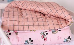 Фото MirSon Kids Time 20-0042 Pink Mikey Mouse бавовняна зимова 140x205