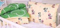 Фото MirSon набір Kids Time 20-0043 Green Mikey Mouse EcoSilk зимова 110x140 + подушка 40x60