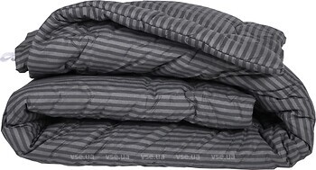 Фото MirSon Bamboo 159 Color Fun Line Stripe Black зимова 140x205