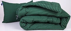 Фото MirSon набір 1000 Color Fun Line 17-0612 Stripe Emerald EcoSilk літній 172x205 + подушка
