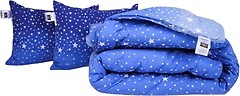 Фото MirSon набір 1218 Color Fun Line 17-0432 Milky Way EcoSilk зимовий 140x205 + 2 подушки