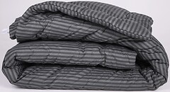 Фото MirSon антиалергенна 147 Color Fun Line 17-0611 Stripe Black Eco-Soft зимова 155x215