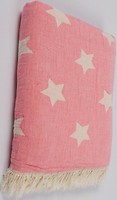 Фото Barine Star Patchwork throw pink 130x170