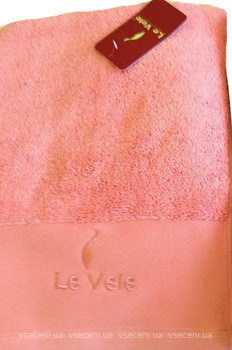 Фото Le Vele полотенце махровое 100x150 персиковое
