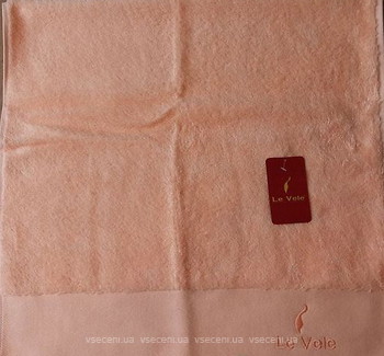 Фото Le Vele полотенце махровое 50x100 персиковое