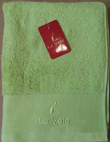 Фото Le Vele полотенце махровое 70x140 оливковое