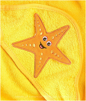 Фото Sensillo полотенце с уголком 3D Yellow 75x75 (24327)