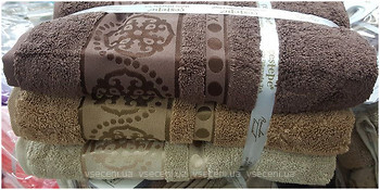Фото Cestepe набор полотенец микрокоттон 70x140 3 шт коричневый