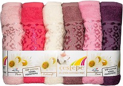 Фото Cestepe набор полотенец 6 шт Vip Cotton Belinay 50x90