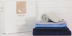 Фото MirSon набор полотенец 5087 Elite SoftNess azure 70x140 6 шт