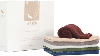 Фото MirSon набір 5089 Elite SoftNess nature 70x140 6 шт