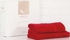 Фото MirSon набор полотенец 5070 Elite SoftNess bordo 50x90, 70x140