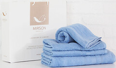 Фото MirSon набор полотенец 5072 Elite SoftNess cornflower 50x90, 70x140