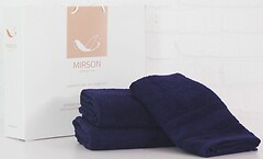 Фото MirSon набор полотенец 5073 Elite SoftNess darkblue 50x90 6 шт