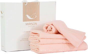 Фото MirSon набір 5080 Elite SoftNess peach 70x140 6 шт