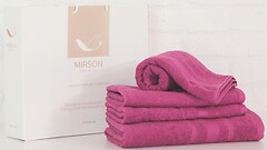 Фото MirSon набір 5081 Elite SoftNess plum 50x90, 70x140, 100x150