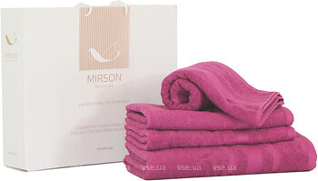 Фото MirSon набір 5081 Elite SoftNess plum 50x90, 70x140, 100x150