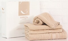 Фото MirSon набор полотенец 5084 Elite SoftNess beige 50x90, 70x140