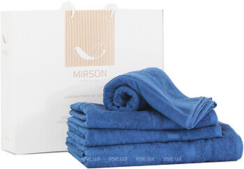 Фото MirSon набір 5085 Elite SoftNess blueberry 70x140 6 шт