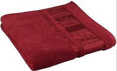 Фото GM textile рушник махровий Бамбук 70x140 червоний