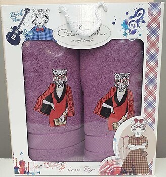 Фото Zeron набір рушників Woman Towel 50x90, 70x140 фіолетовий (18022)