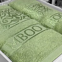 Фото Ozkurt набор полотенец Bamboo green 50x90, 70x140