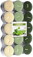 Фото Bispol набор свечей микс Зеленый чай 30 шт (p15-30-83)