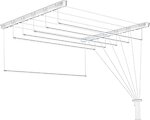 Фото Sepio сушарка для білизни 6x150 см 9 м білий