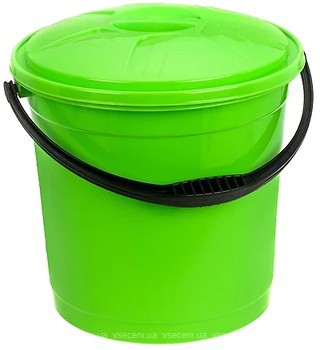Фото R-Plastic відро з кришкою 10 л салатове