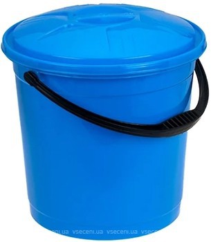 Фото R-Plastic відро з кришкою 10 л синє
